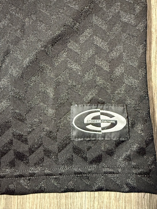 Vintage Street Culture Men's Black Short-Sleeve Polo with Zip XL Y2K - Picture 2 of 7